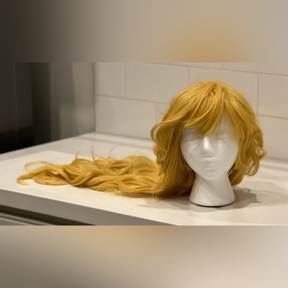 Yellow Long Costume Wig